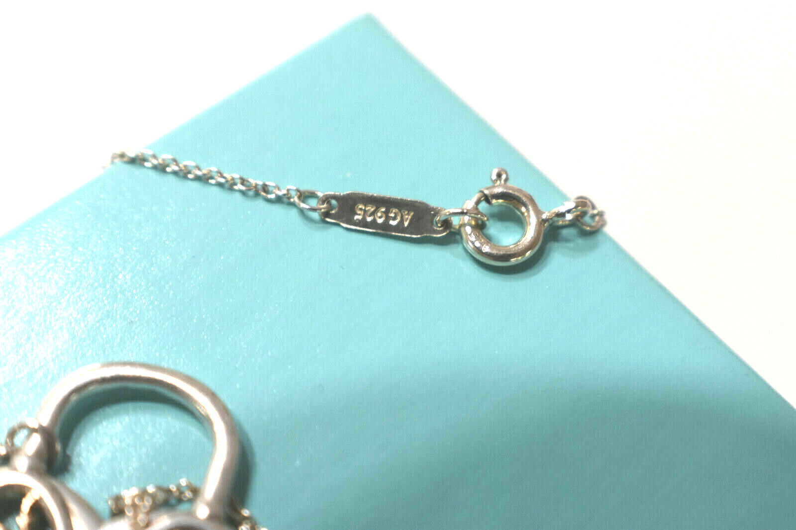 Tiffany & Co Large Padlock Lock Key Filigree Heart Bracelet Silver & Pouch
