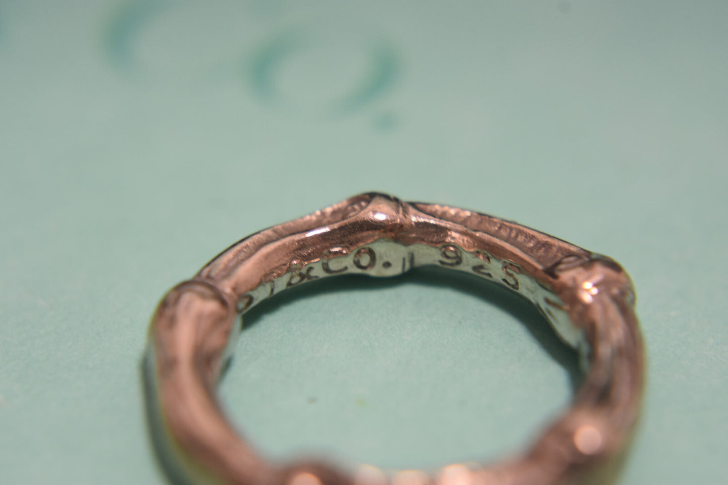 Tiffany & Co Vintage Bamboo Ring Sterling Silver Sz 5