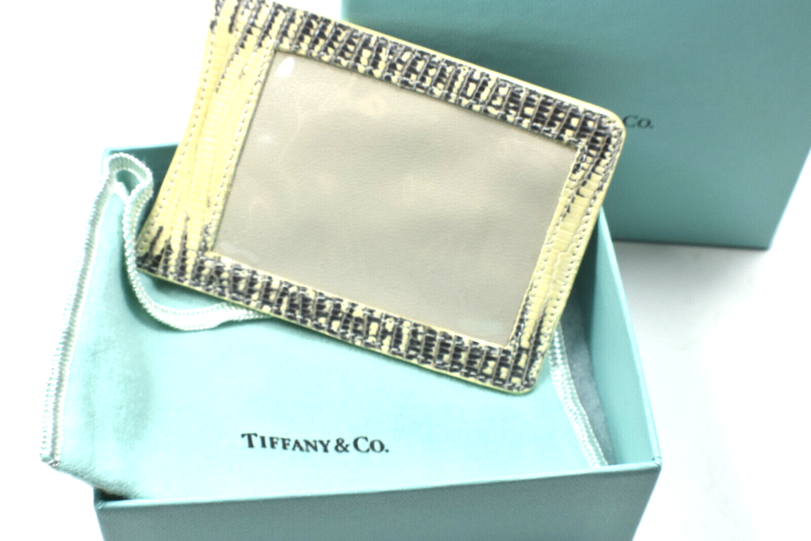 NEW! Tiffany & Co S. African Reptile Leather I.D. & Money Wallet
