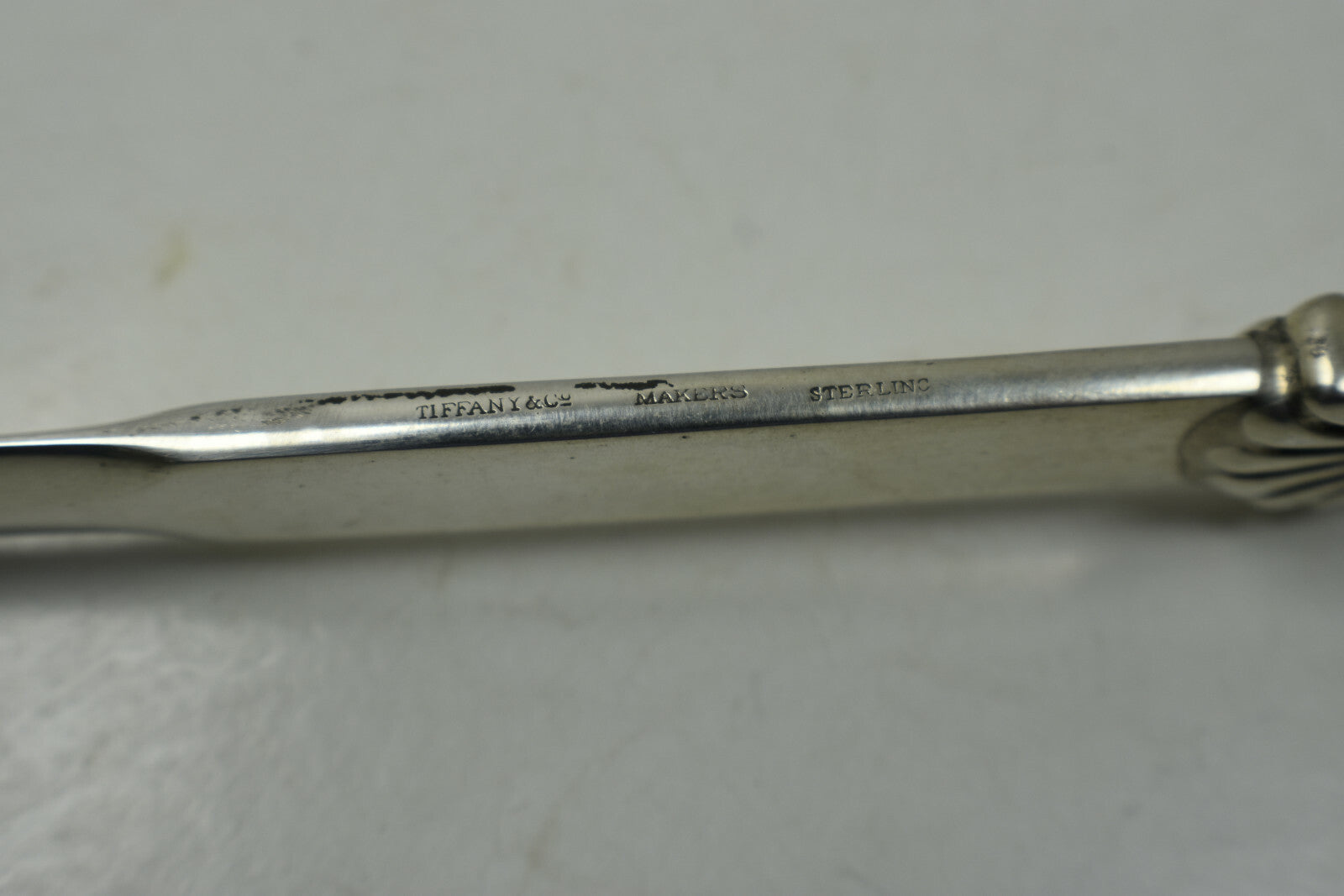 Tiffany &Co Vintage Letter Opener Rare10" Thread & Shell Pattern Sterling Silver