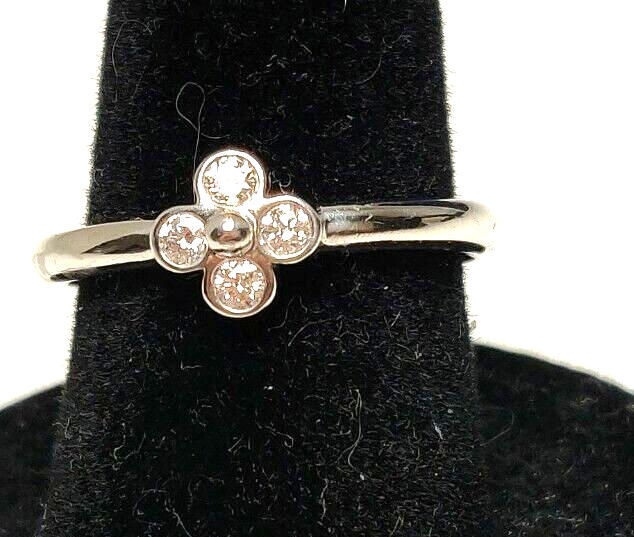 New Tiffany & Co. Platinum PT950 Lace Diamond Ring Sz 5.75 Sizable
