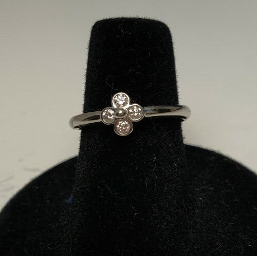 New Tiffany & Co. Platinum PT950 Lace Diamond Ring Sz 5.75 Sizable