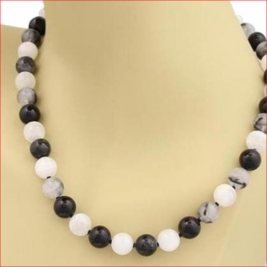 Tiffany & Co Paloma Picasso Rare Moonstone Quartz Onyx Bead Necklace