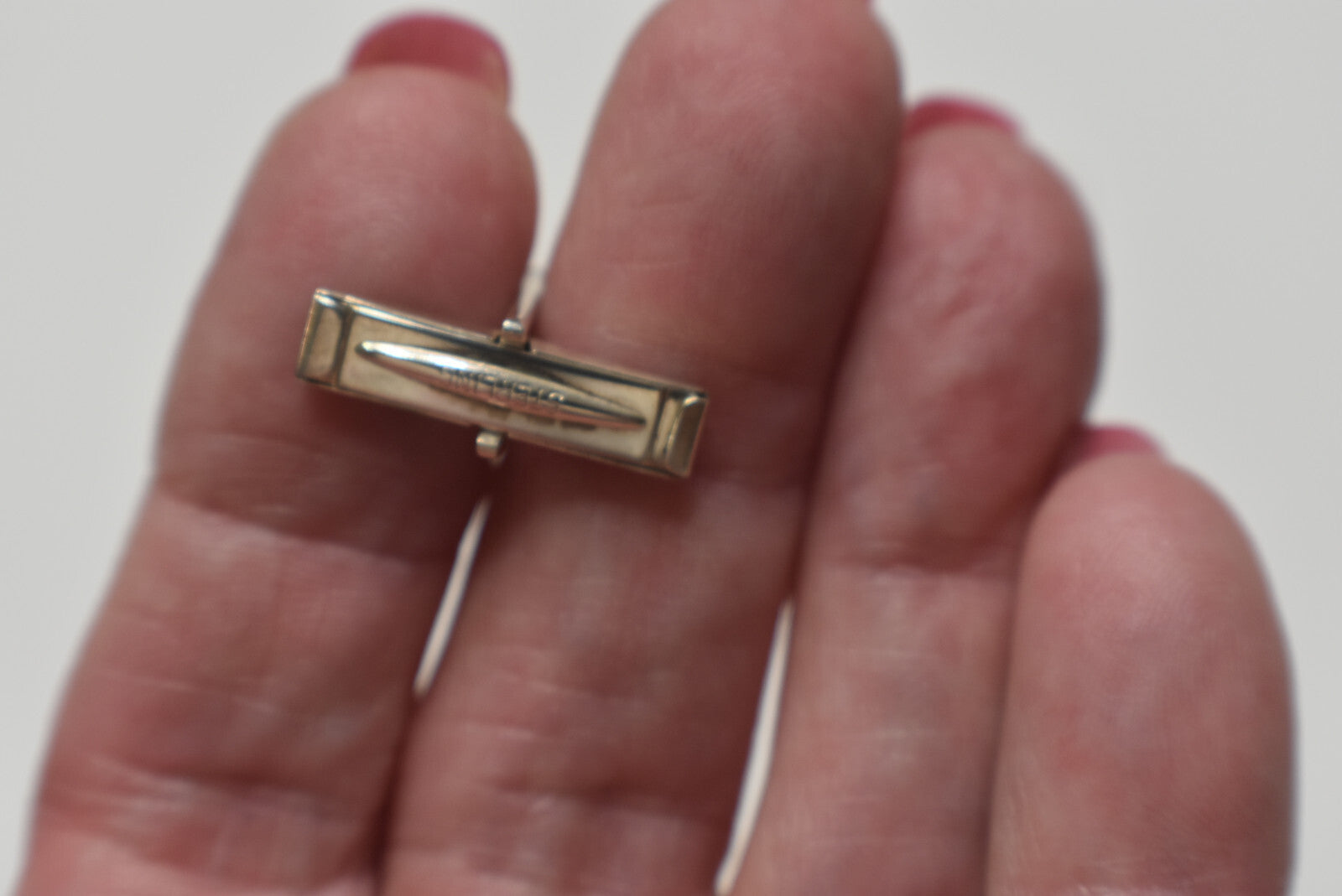 Tiffany & Co Vintage Silver & Gold Bar Cuff Links & Pouch Cufflinks