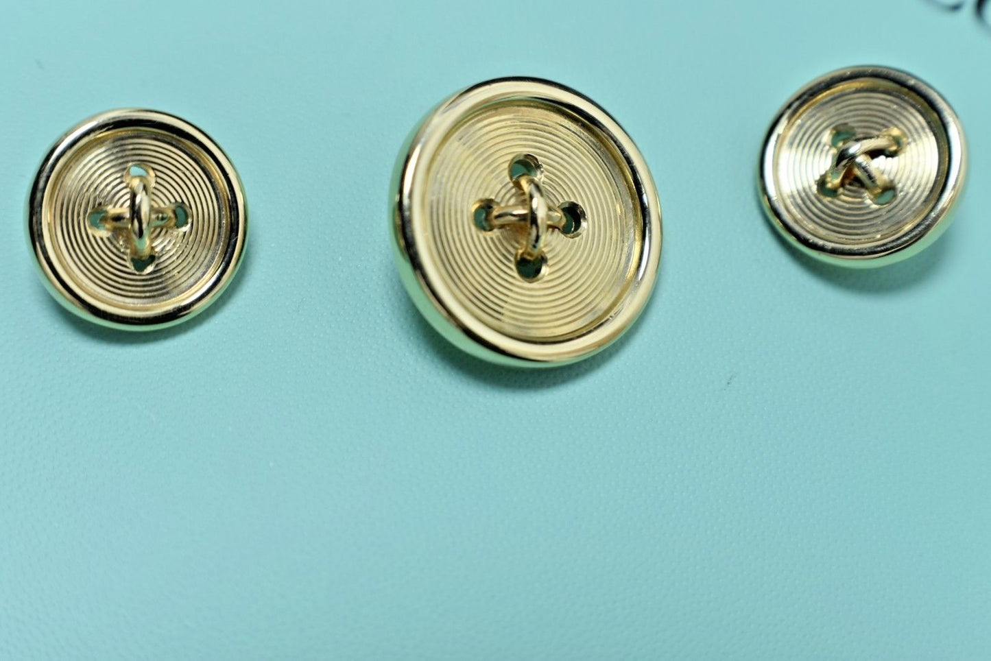 Tiffany & Co Solid 14K Gold Buttons 10g GAL Appraisal 2014 $5000++