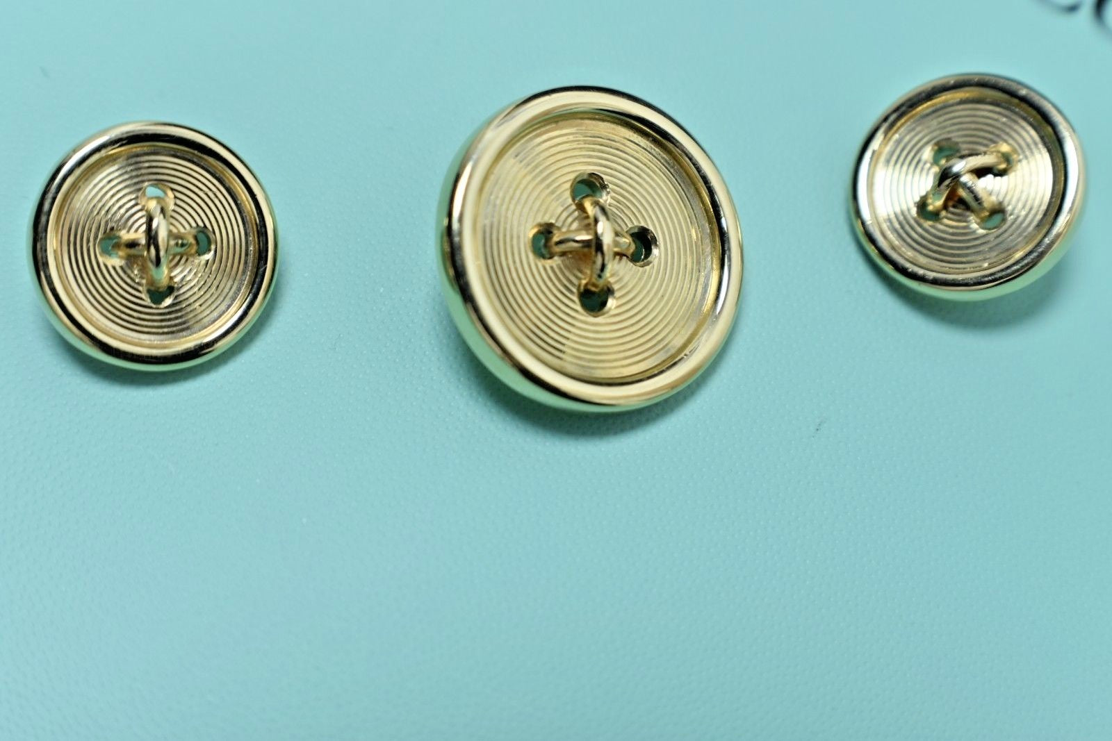 Tiffany & Co Solid 14K Gold Buttons 10g GAL Appraisal 2014 $5000++