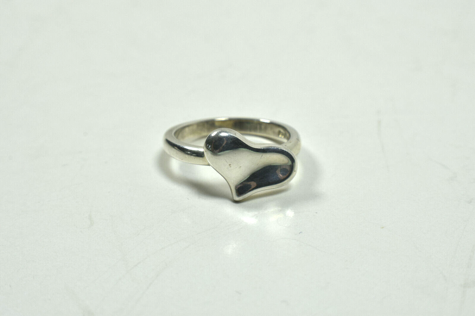 Beautiful Angela Cummings 3D Wavy Heart Ring Sz 6.25 Very Rare Sterling Silver