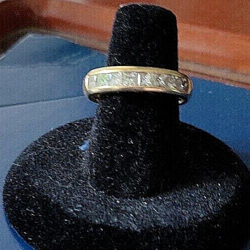 Tiffany & Co 1.21 ct Diamond Channel Princess D-VVS1 Gold Band 18K
