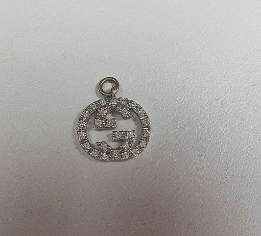 Gucci Diamond Love Britt Double G Icon Pendant For Necklace *HUGE SALE* 