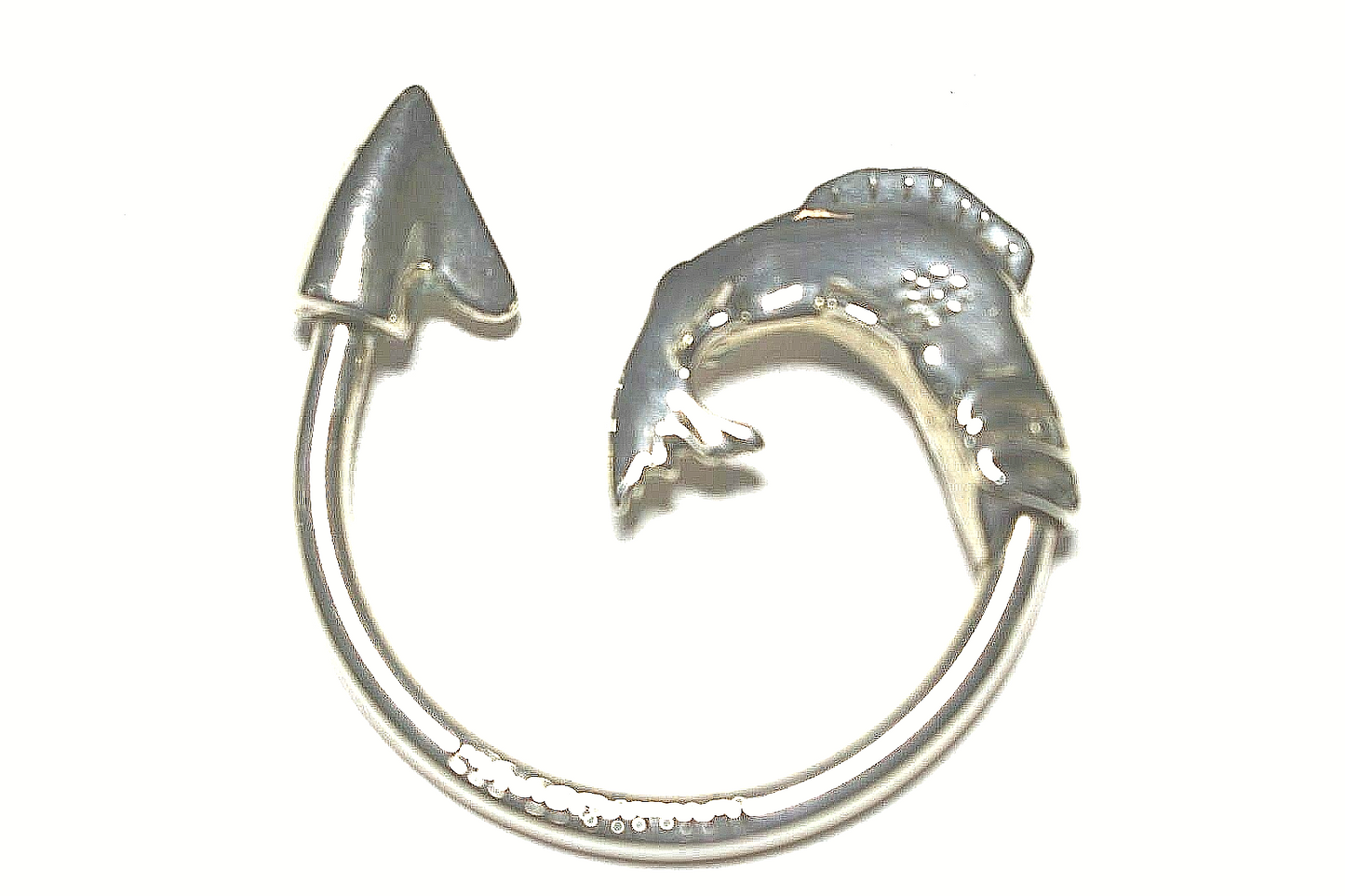 Tiffany & Co. Bass Fish Theme Sterling Silver Key Chain Ring