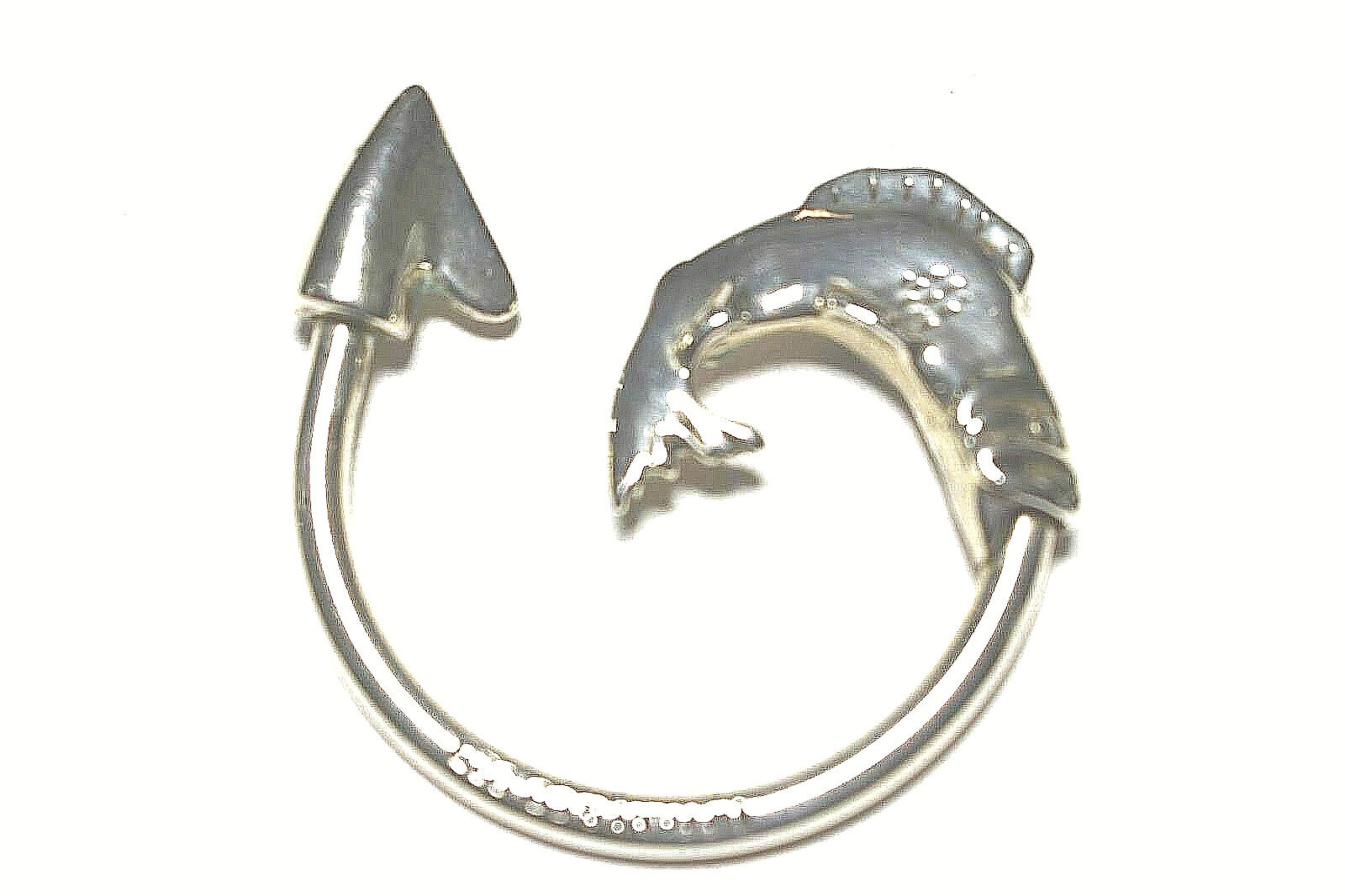 Tiffany & Co. Bass Fish Theme Sterling Silver Key Chain Ring