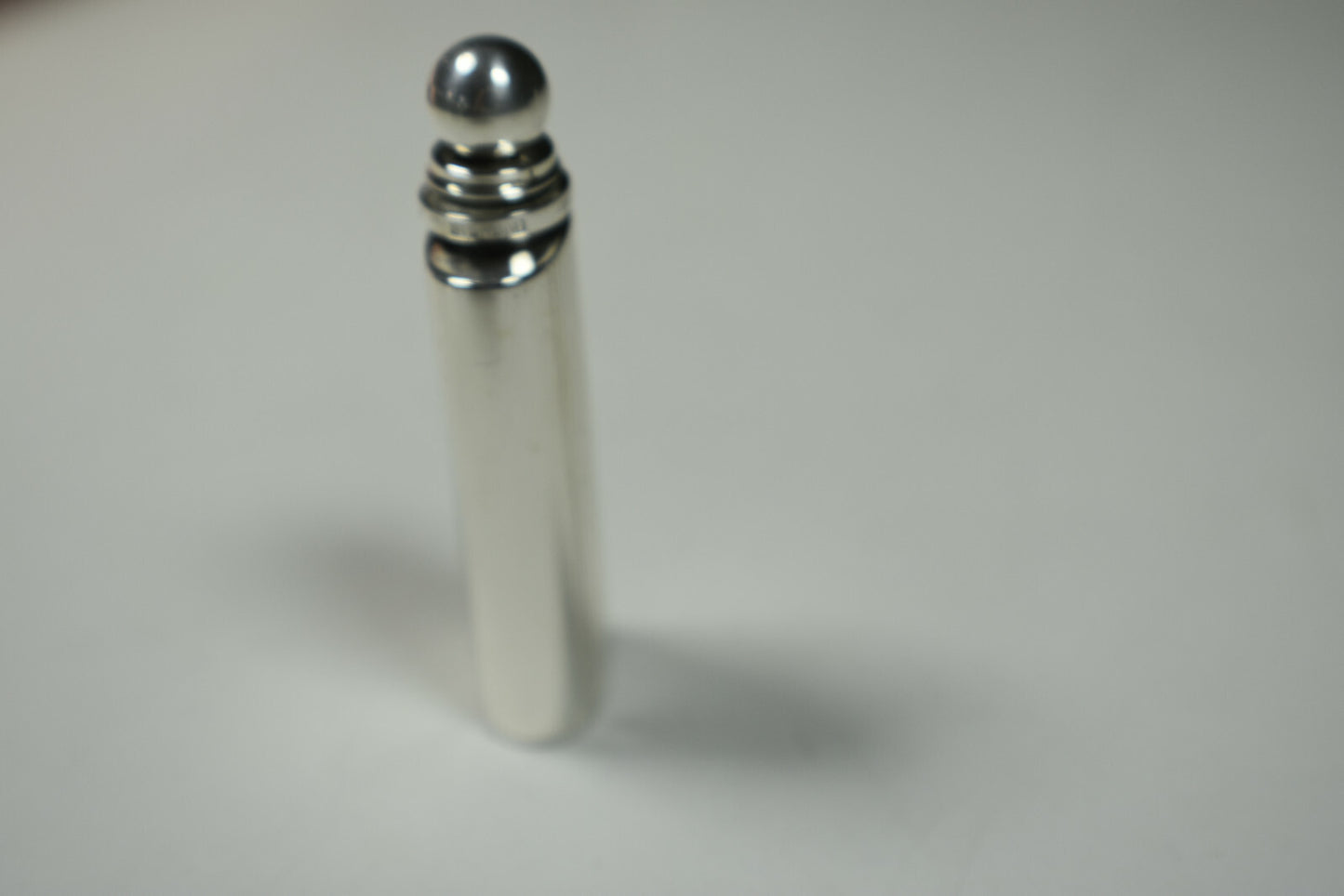 Tiffany & Co. Oval Grooved Mini Perfume Bottle Handbag Size Sterling Silver Rare