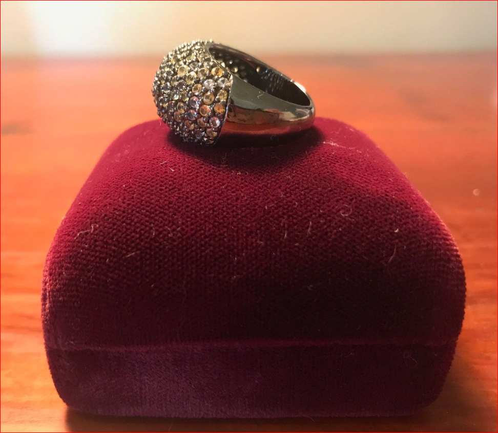 MCL Matthew Campbell Laurenza Sapphire Stardust Pave Ring Sterling Silver Sz 7