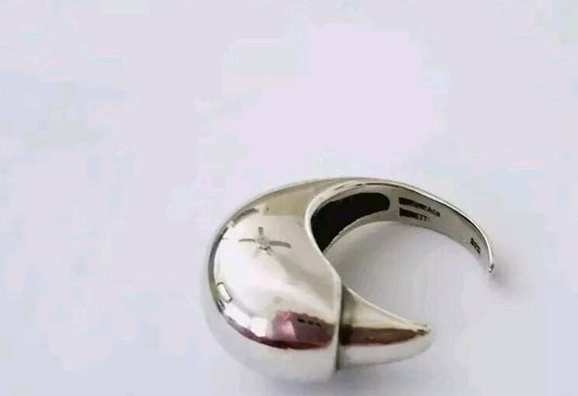 Tiffany & Co Peretti Eagle Talon Ring Sterling Silver Sz 8.5 Vintage Rare