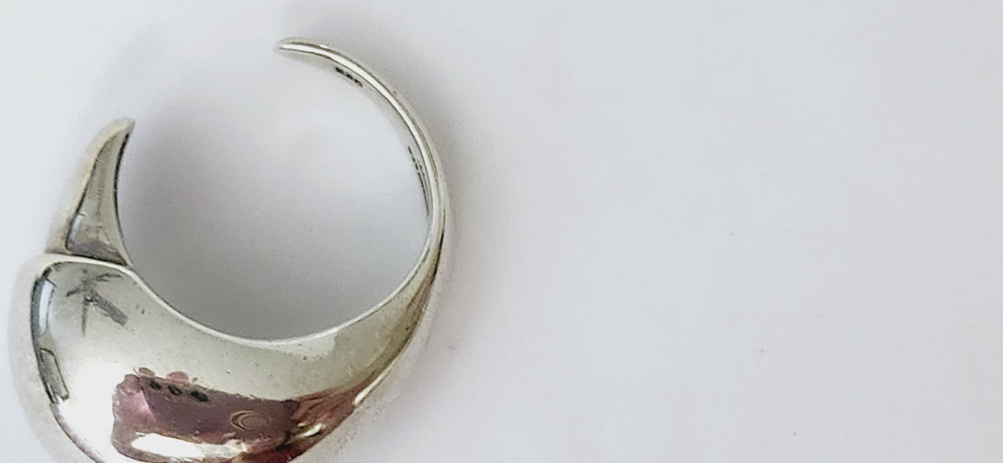 Tiffany & Co Peretti Eagle Talon Ring Sterling Silver Sz 8.5 Vintage Rare
