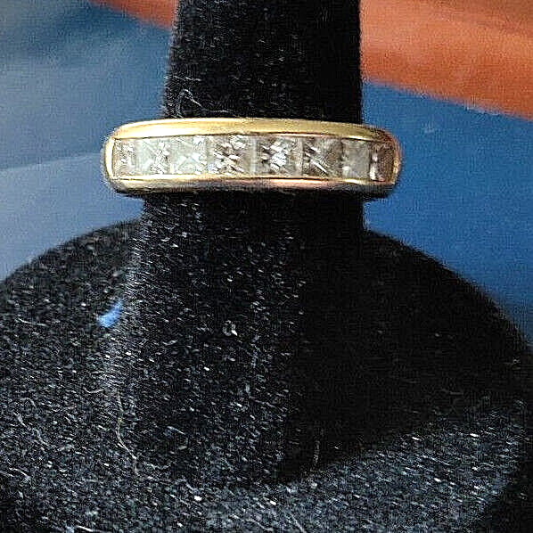Tiffany & Co 1.21 ct Diamond Channel Princess D-VVS1 Gold Band 18K