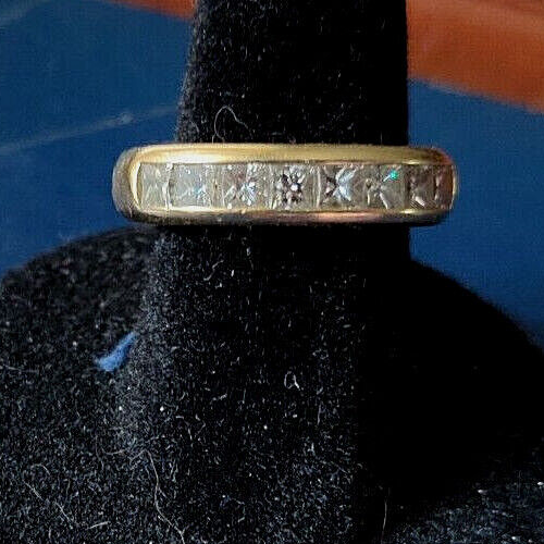 Tiffany & Co 1.21 ct Diamond Channel Princess D-VVS1 Gold Band 18K