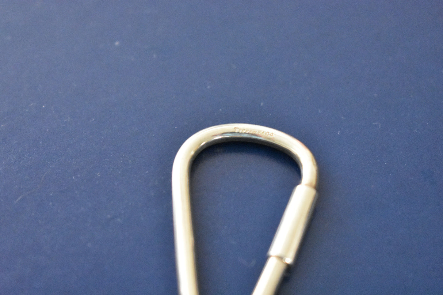 TIFFANY & Co. Heart Tag Charm Sterling Silver Key Chain Ring 
