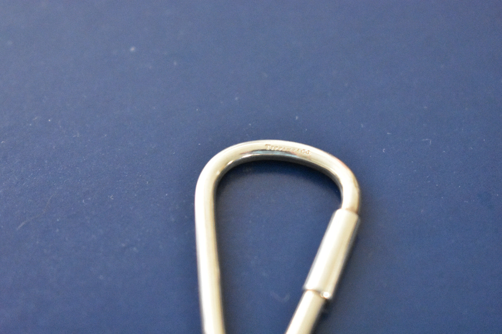 TIFFANY & Co. Heart Tag Charm Sterling Silver Key Chain Ring 