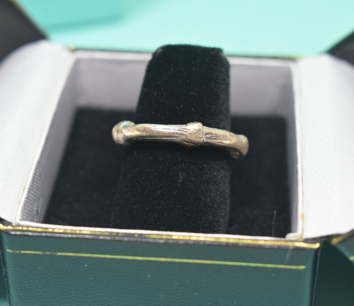 Tiffany & Co Vintage Bamboo Ring Sterling Silver Sz 5