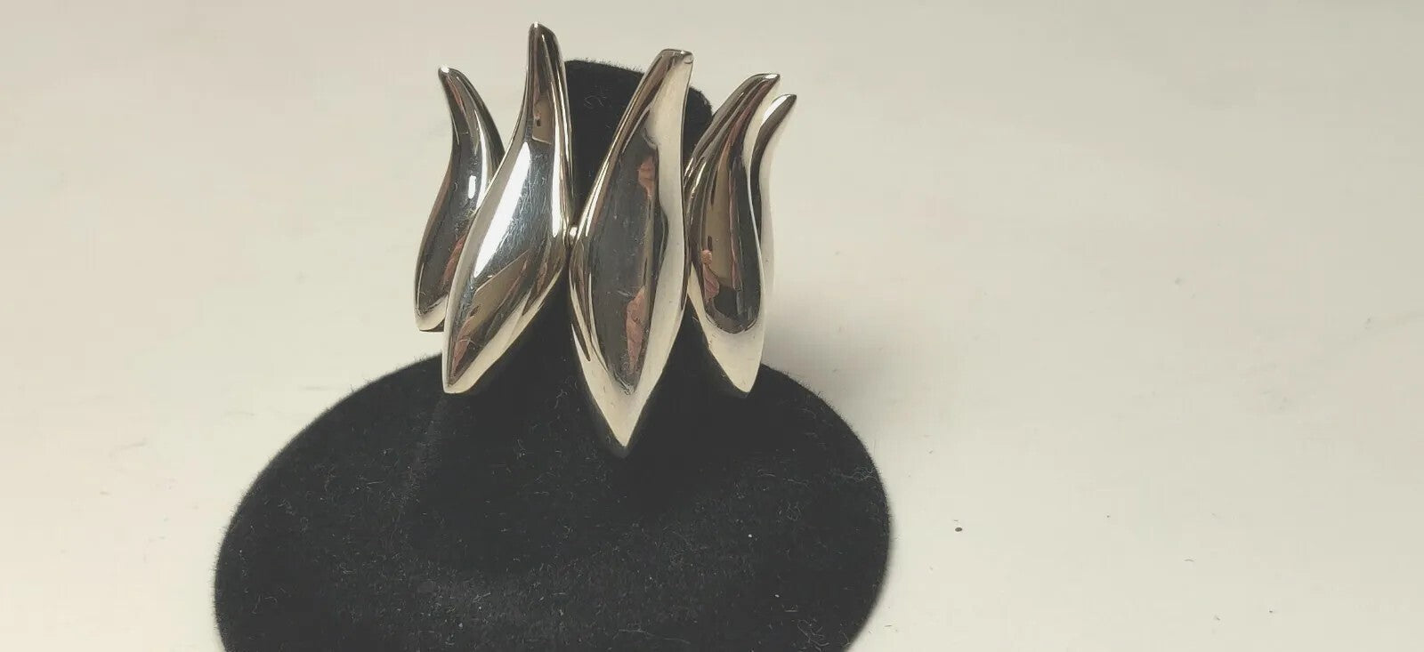 Rare Tiffany & Co Frank GEHRY Five Fish Sterling Silver Size 6.5 Pouch Authentic