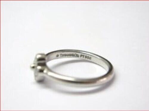 New Tiffany & Co. Platinum PT950 Lace Diamond Ring Sz 5.75 Sizable