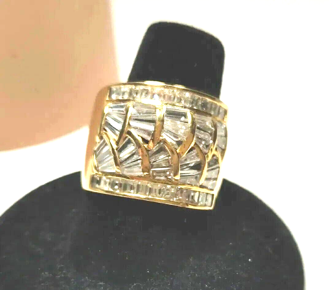 Stunning Natural 18K Diamond Ring, 4.32ct, VS1 FG, GIA Appraised 1991 $7000K 13g