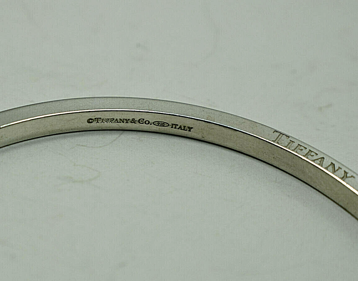 Tiffany & Co Icon Bangle Bracelet Italy Sterling Silver Vintage, Rare