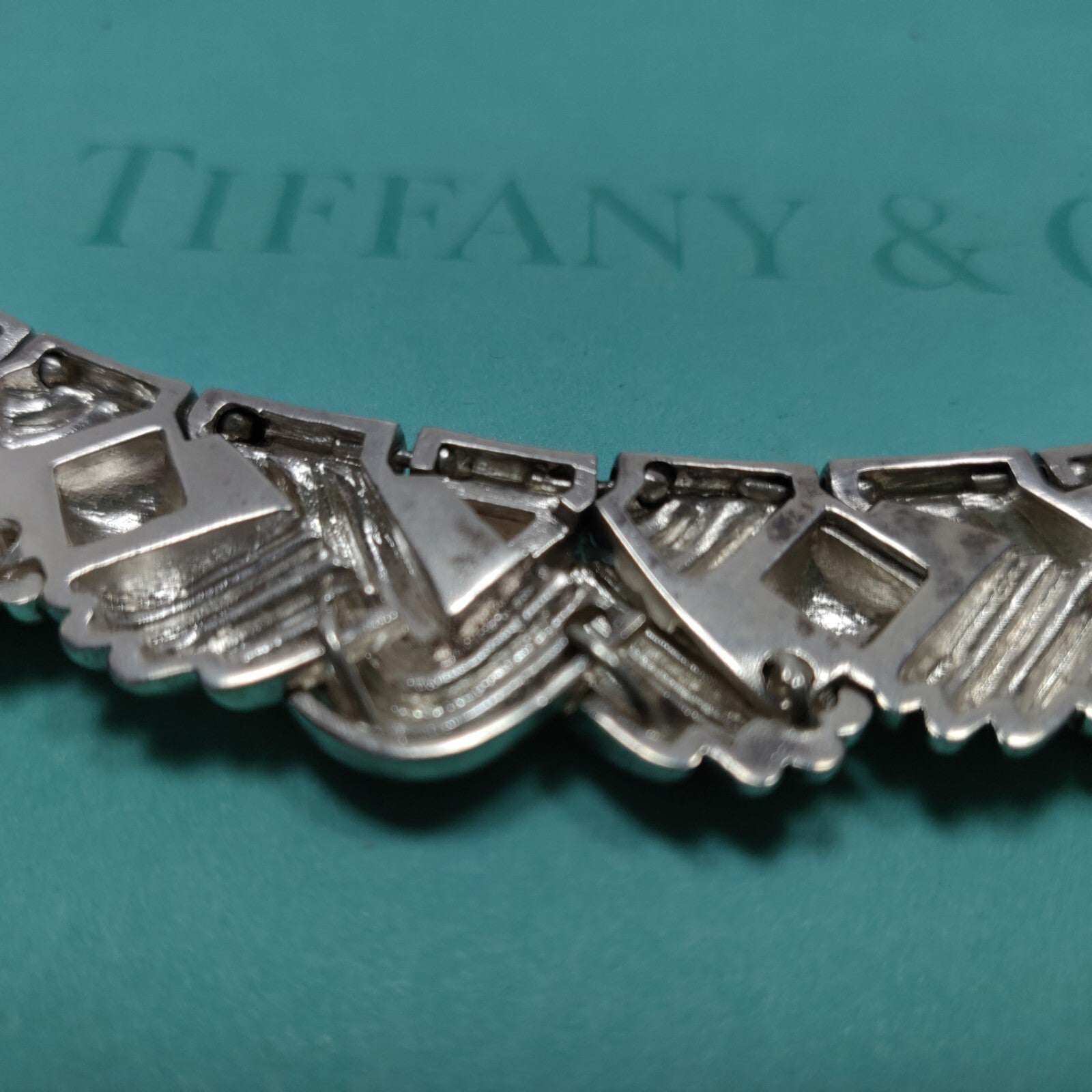 Tiffany &Co Lapis Lazuli Rare Vintage Necklace Gold & Sterling Silver 18"