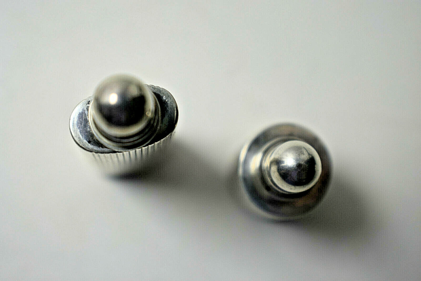 Tiffany & Co. 2 Grooved Mini Perfume Bottles Handbag Size Sterling Silver Rare