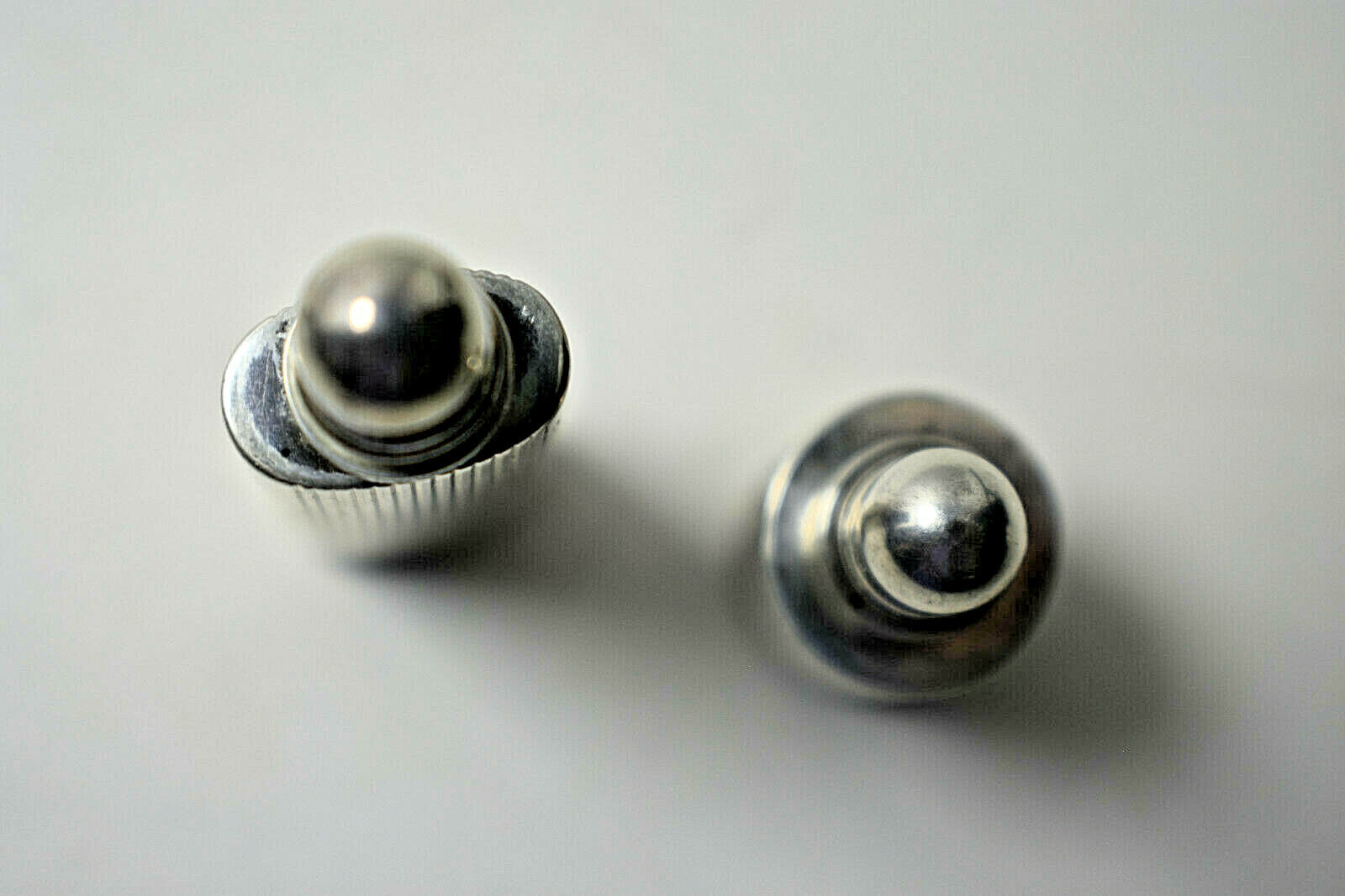 Tiffany & Co. 2 Grooved Mini Perfume Bottles Handbag Size Sterling Silver Rare