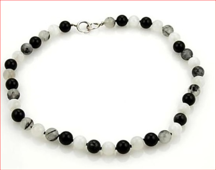 Tiffany & Co Paloma Picasso Rare Moonstone Quartz Onyx Bead Necklace