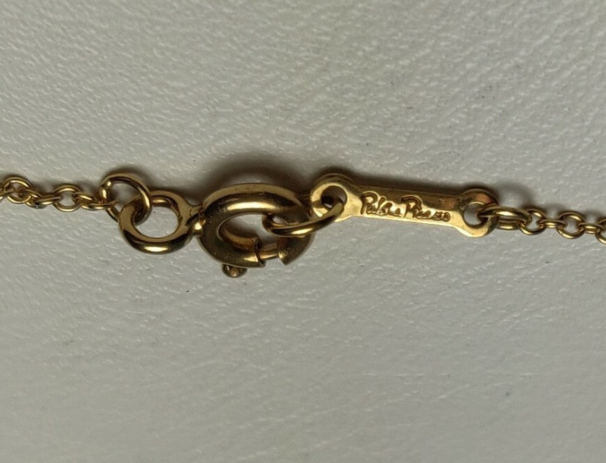 Tiffany & Co Paloma Picasso 18K Gold Mini Graffiti X Necklace - Stacks Well