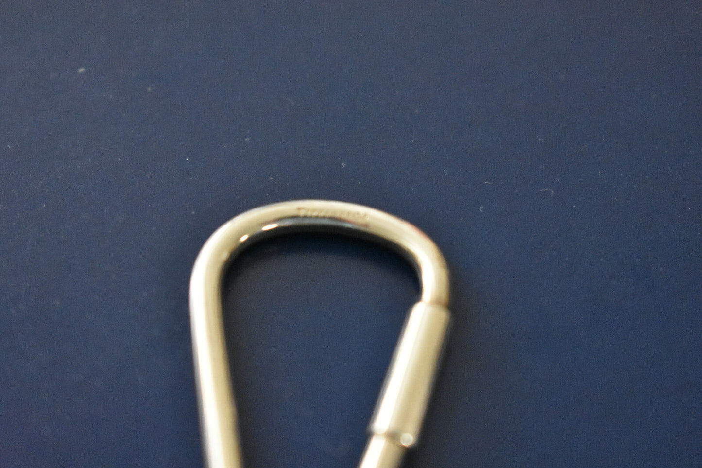 TIFFANY & Co. Heart Tag Charm Sterling Silver Key Chain Ring 