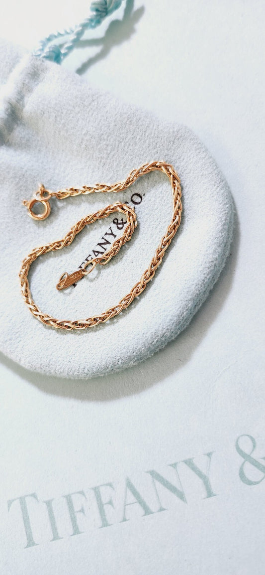 Tiffany & Co 18k Gold Bracelet Woven Russian Style