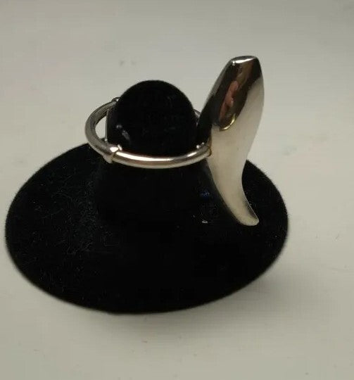 Tiffany & Co Large 12 Gram Sterling Silver Frank GEHRY ONE Fish Size 7 Ring RARE