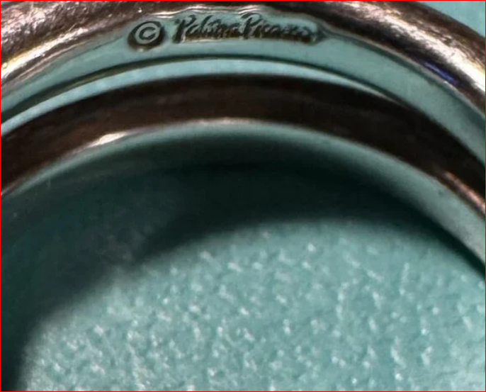Tiffany & Co. Le Cercle Paloma Picasso Crossover X Sterling Silver Ring Rare