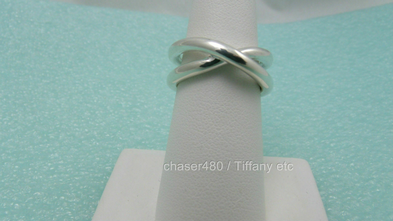 Tiffany & Co. Le Cercle Paloma Picasso Crossover X Sterling Silver Ring Rare